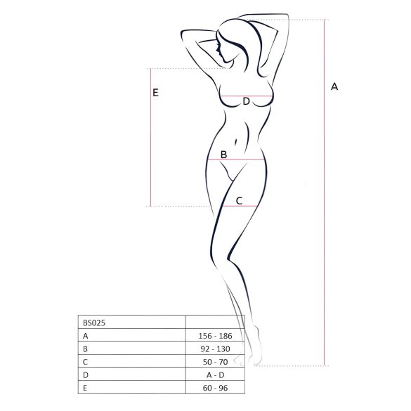 Passion BS025 - langermet minikjole (hvit) - S-L