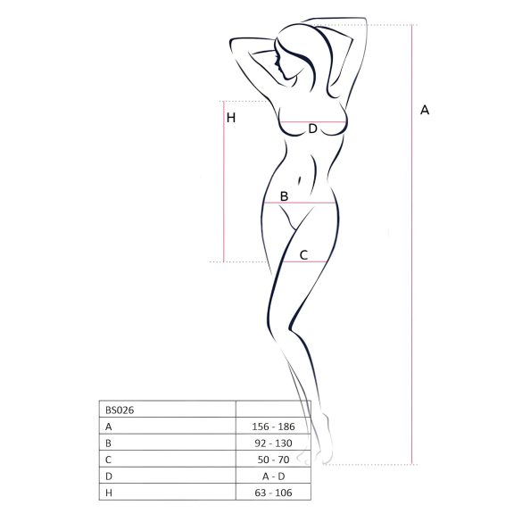Passion BS026 - Minikjole med stropper (hvit) - S-L