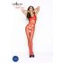 Passion BS032 - åpen netting catsuit (rød) - S-L