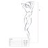 Passion BS032 - åpen netting catsuit (rød) - S-L