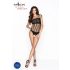Passion BS035 - Stroppeløs, åpen nettingbody (svart) - S-L