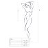Passion BS035 - Stroppeløs, åpen nettingbody (svart) - S-L