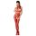 Passion BS048 - åpen netting jumpsuit med halsbånd (rød) - S-L