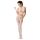 Passion BS048 - Åpen netting-body med halsbånd (hvit) - S-L