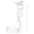 Passion BS053 - Halterneck nettingsett (svart) - S-L