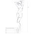 Passion BS077 - Langermet netting jumpsuit (svart) - S-L