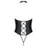 Passion Nancy - Åpen, cross-stroppet body (svart) - L/XL