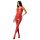 Passion BS078 - prikkete, åpen jumpsuit - rød (S-L)