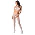 Passion BS080 - topp jumpsuit - hvit (S-L)