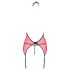 Passion Peonia - topp og stringtruse (rød) - L/XL