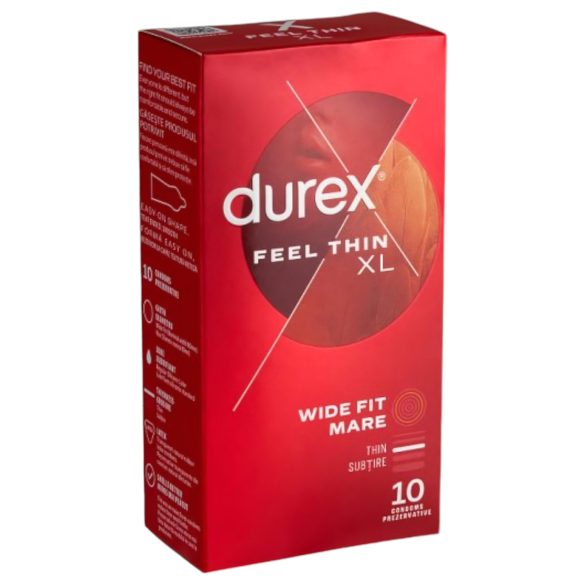 Durex Feel Thin XL - Naturlig følelse kondomer (10 stk)