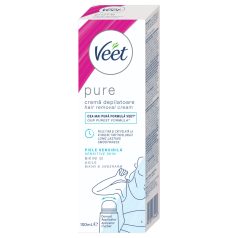   Veet Pure - hårfjerningskrem for bikinilinje og armhule - sensitiv hud (100ml)