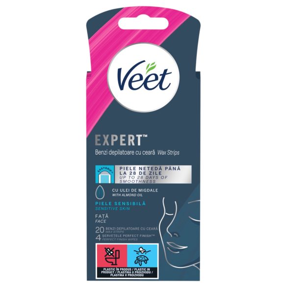 Veet Expert - Ferdige voksstrips for sensitiv hud (20 stk)