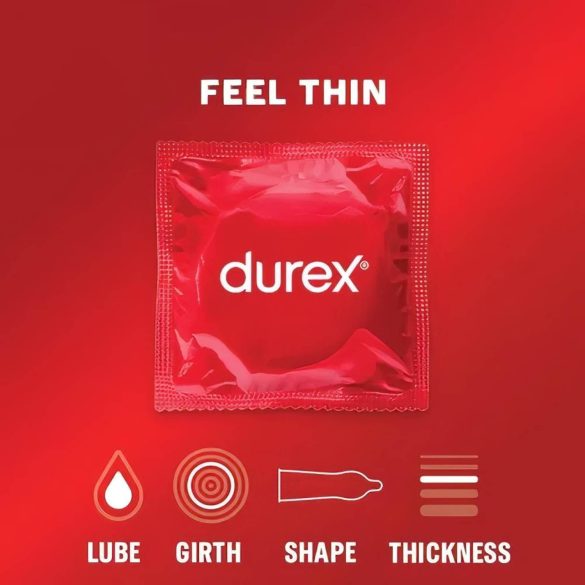 Durex Feel Thin - realistisk følelse kondompakke (2x12 stk)