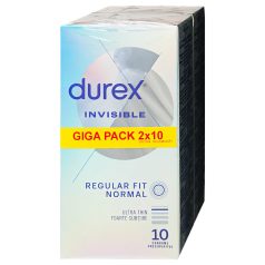 Durex Invisible Regular Fit - tynne kondomer (2x10 stk)