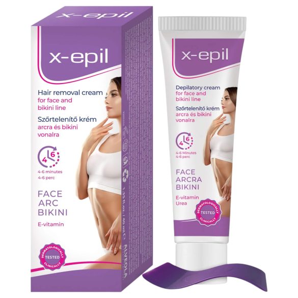 X-Epil - hårfjerningskrem for ansikt/bikinilinje (40ml)