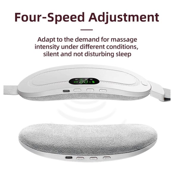 EMS - oppladbar menstruasjonsmassasje belte (hvit)