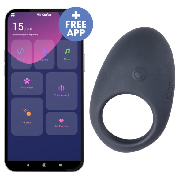 Desirel Halo - smart vibrerende penisring (svart)