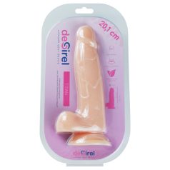 Desirel Titan - naturtro dildo med testikler (naturlig) Desirel Titan - naturtro dildo med testikler (naturlig)