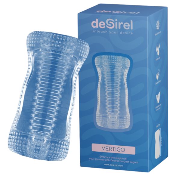 Desirel Vertigo – masturbator med riflet indre (gjennomsiktig)