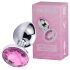 Desirel Pink Jewel S - analplugg (sølv-rosa)