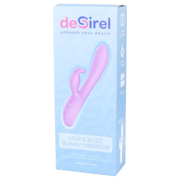 Desirel Hop & Buzz Bunny - Kanin Vibrator med Klitorisstimulator (Lilla)
