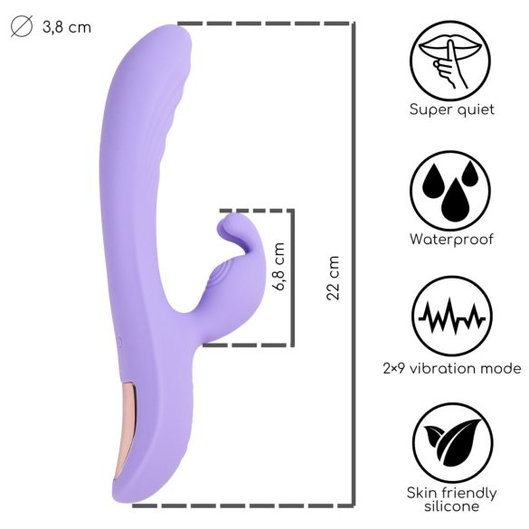 Desirel Hop & Buzz Bunny - Kanin Vibrator med Klitorisstimulator (Lilla)