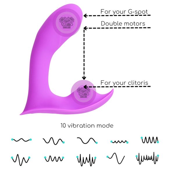 Desirel Insider - G-punkt og prostata vibrator (lilla)