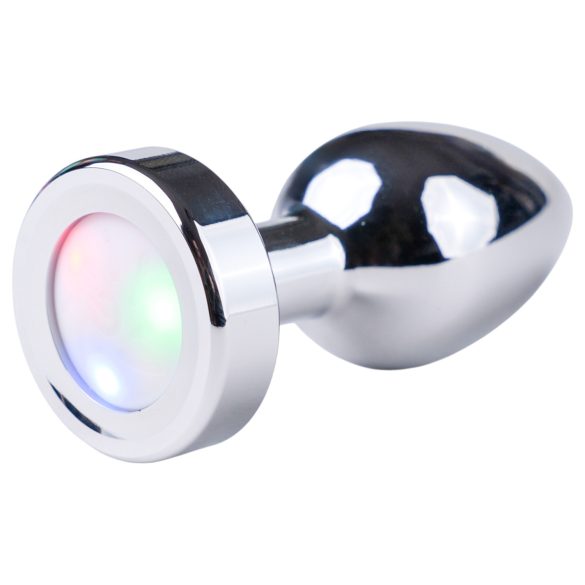 Desirel GlowPlug - lysende analplugg - liten (sølv)