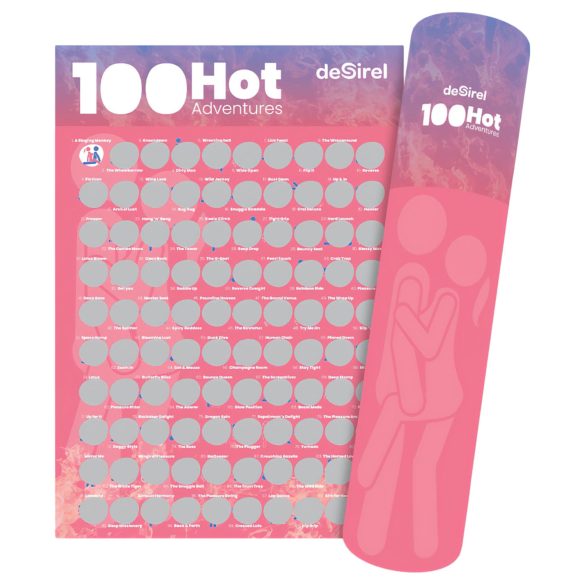 Desirel - 100 sexstillinger skrapeposter spill (engelsk)