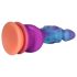 OgazR - Glødende Dragedildo - 22cm (Lilla-Rosa)