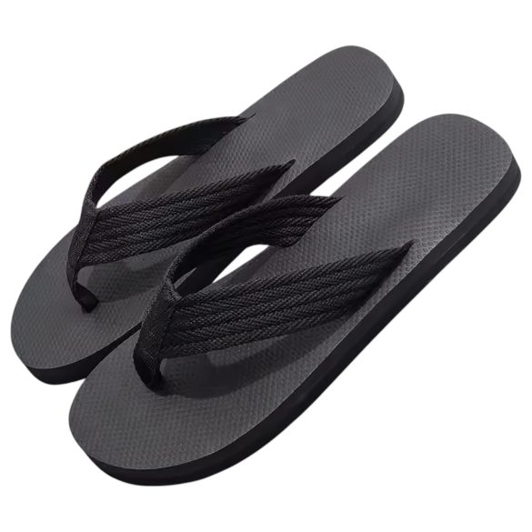 Flip-flop sandaler - med penis mønster - svart - 42/43