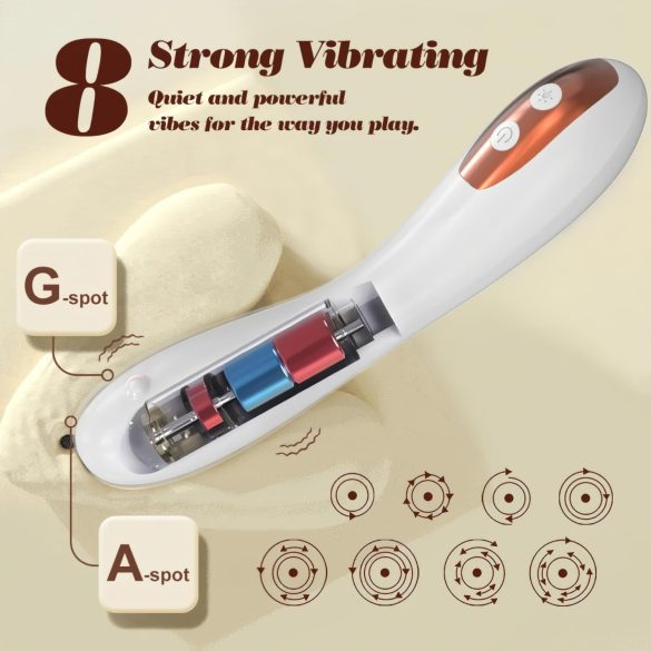 IntiGlow - Foryngende LED G-punkt vibrator (hvit)