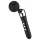 Bøyd, oppladbar massasjevibrator (svart)
