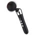 Bøyd, oppladbar massasjevibrator (svart)