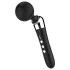 Bøyd, oppladbar massasjevibrator (svart)