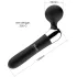 Bøyd, oppladbar massasjevibrator (svart)
