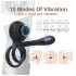 Biu-Biu - penisring og parvibrator (svart)