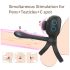 Biu-Biu - penisring og parvibrator (svart)