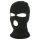 Balaclava - strikket maske med 3 åpninger (svart)