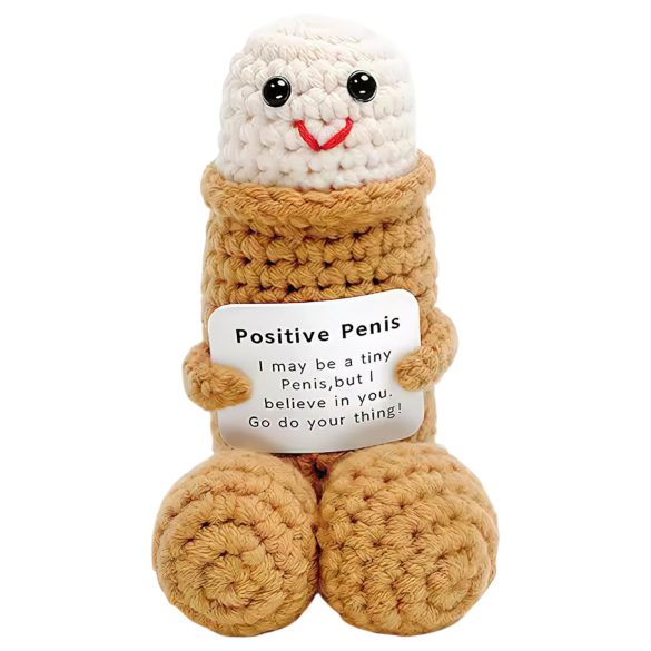 Positiv penis - strikket (naturlig)