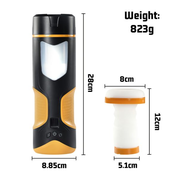 Lonely - støtende og roterende masturbator (svart)