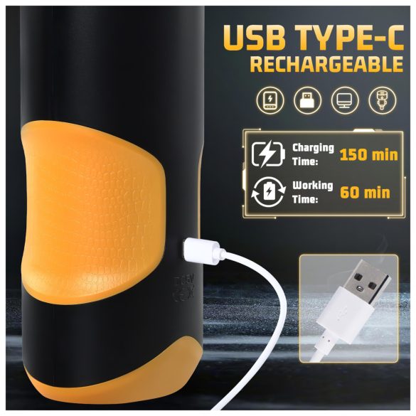 Lonely - støtende og roterende masturbator (svart)