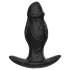 Kangvo - magnetisk oppblåsbar silikon­dildo (svart)