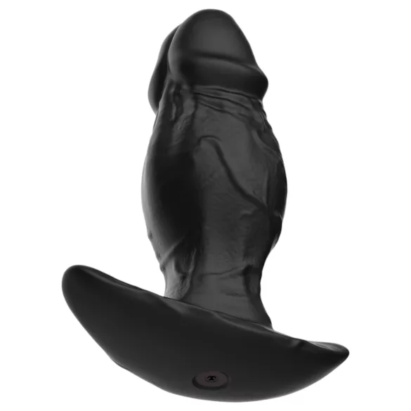 Kangvo - magnetisk oppblåsbar silikon­dildo (svart)