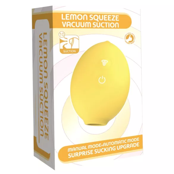 Lemon Squeeze - klitorissuger‑vibrator formet som en sitron (gul)