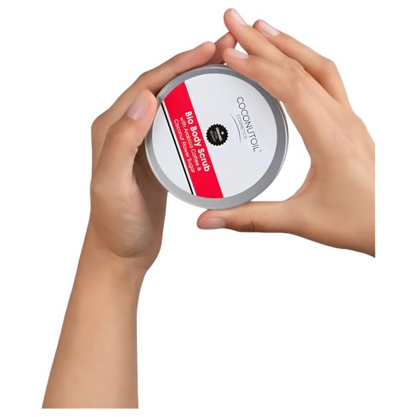 Coconutoil - Økologisk kroppsskrubb med kaffe & kokosblomstsukker (100ml)