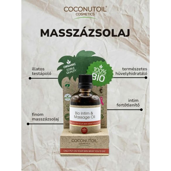 Kokosolje - Økologisk Intim- og Massasjeolje (20ml)