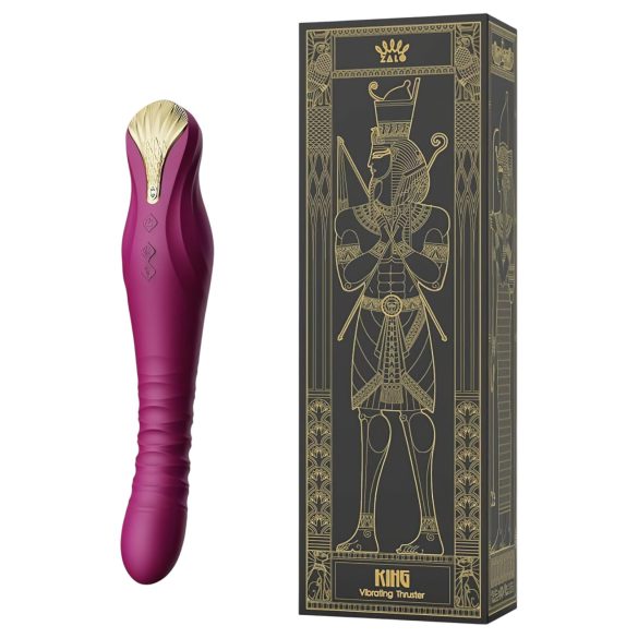 ZALO King - oppladbar, vanntett stempelvibrator (lilla)