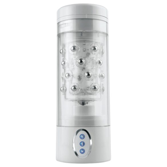 PDX Roto-Bator - vibrasjons munnmasturbator (hvit)